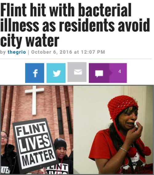 thetrippytrip: Flint, Michigan, is dealing with another outbreak. This time it’s an infectious
