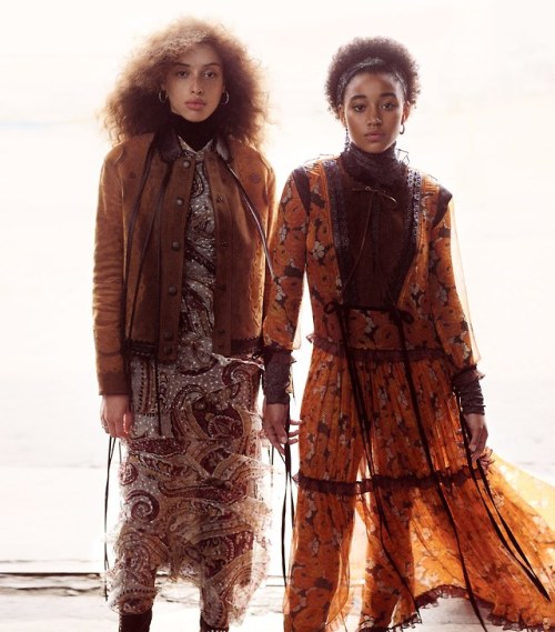 Khadijha Red Thunder and Amandla Stenberg photographed for US Vogue September 2018