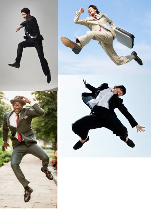 snowflake-owl: anatoref: Business Wear Action Poses (Various Unknown Sources) I needed this so badly