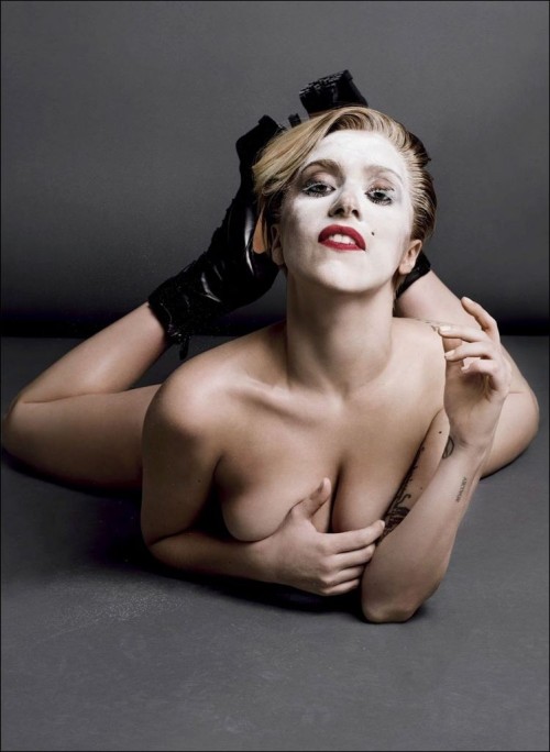 Porn Pics nudecelebritybabes:  Lady Gaga Topless Sexy