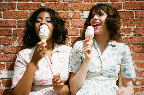 thelovedone:  A few shots from our wonderful April Lookbook by Emily Alben, see the complete story here! Models: Ashley Symone Lee & Erin Cherry 