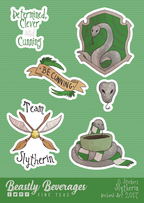 beastlybeverages:  Harry Potter inspired Sticker Sheets debuting at May London MCM Expo! They will b