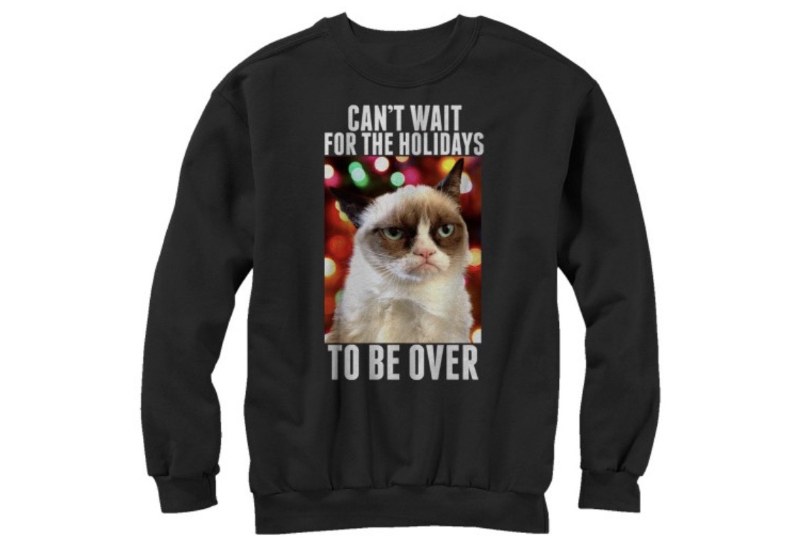 Tons of Grumpy Cat Christmas Apparel for all of your Terrible Holiday Parties - 
Available at @5sun...