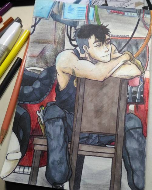 treycain03:I finally finished the artwork. Man oh man, boy does Shiro look so content here. I used b