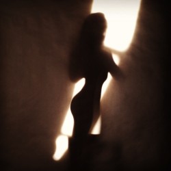 soft silhouette selfie