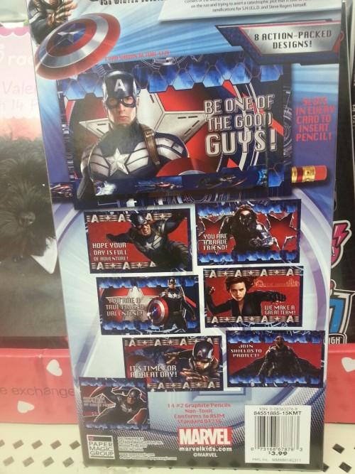 allofthefeelings: allofthefeelings: The official Captain America valentines pack has a Natasha and a