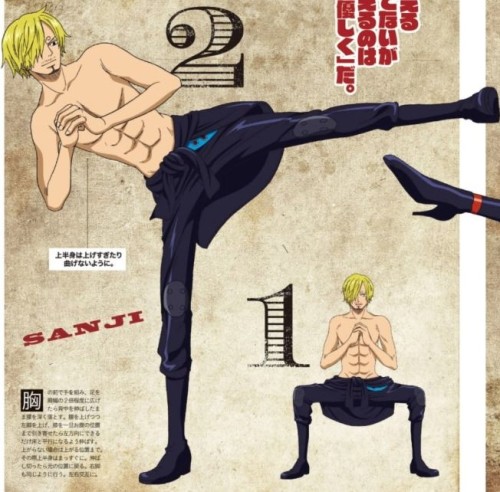 sanjionepiece: More bare-chested sanji, Oda!!! lord have mercy