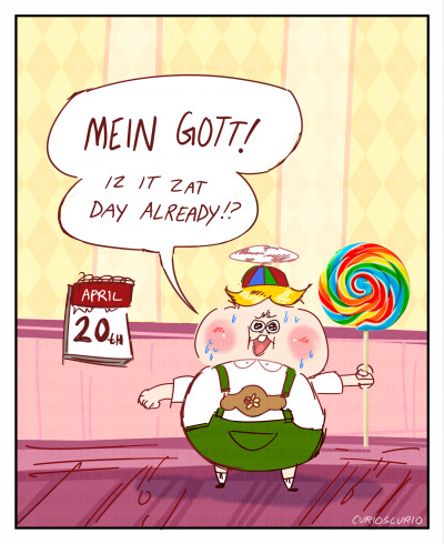 curioscurio:little german boy revisits the cave of blüntsmoken! Happy 4/20 ;)