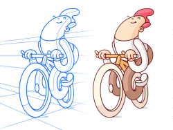 dribbblepopular:  Happy Cyclist  http://ift.tt/1PgnUSn