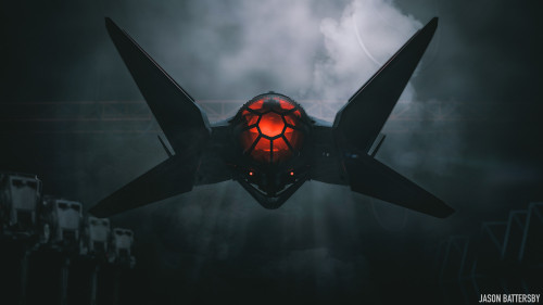 cyberclays:Tie-X / Tie Fighter Design Study- Star Wars fan art by Jason Battersby“Out of the shadows