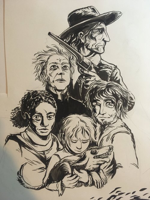 evandahm: Roland, Callahan, Susannah, Eddie, Jake, and Oy. Almost done listening to the Dark Tower a