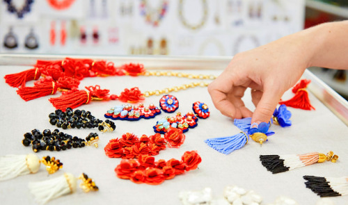 Behind the Design: J.Crew Jewels
We headed over to the “treasure chest”—what we call our head jewelry designer Meghan’s office—to talk about what’s shiny and new for spring (literally). See more here.