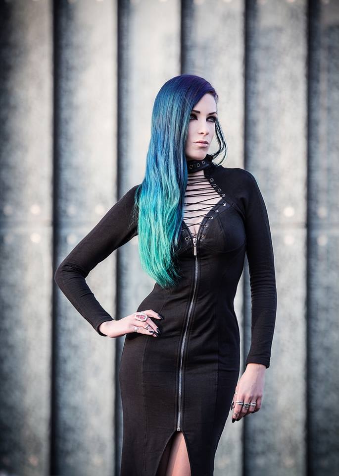 gothicandamazing:  Model, make-up, edit: DaedraDress: Punkrave from DarkinClosetPhotographer: