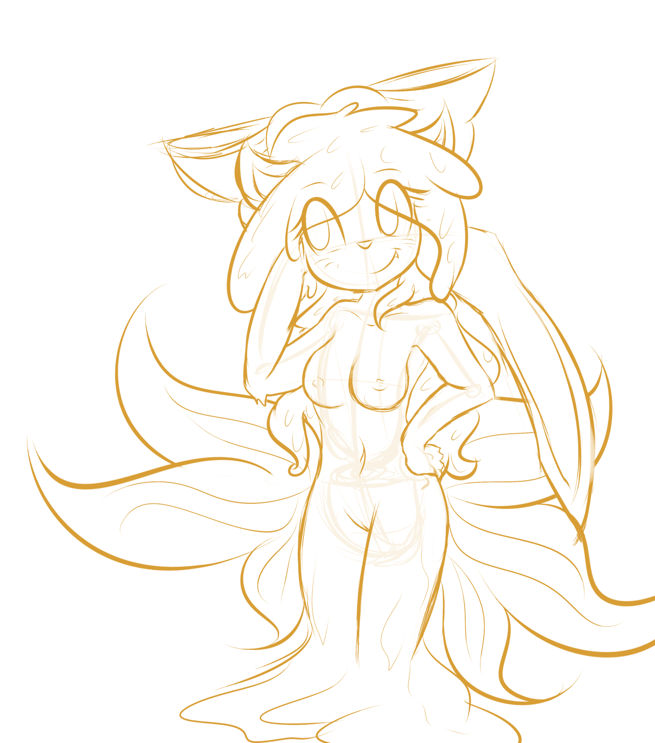 shinyprivatecorner:  so i did drew shiny fox with sword. lmao ((also its just a side