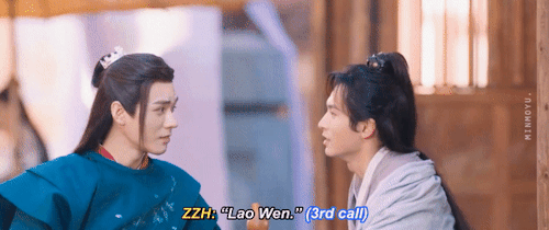 minmoyu:Even the number of times Zhou Zishu called Wen Kexing in this scene was planned by Zhang Zhe