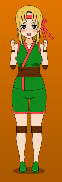 knuxamyloverfan:Heya guys! Here is a new Kisekae 2 photo! It’s my TMNT 2003 OC Kammie If she w