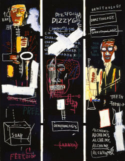 filthavenue:  Horn Players. 1983 Jean-Michel Basquiat 