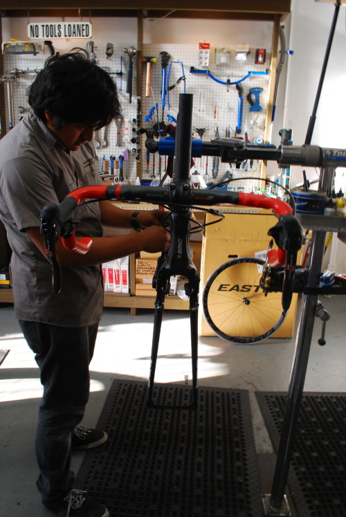 m4-rc-05:  Doing what I love.  Rolling Cowboys bicycle shop