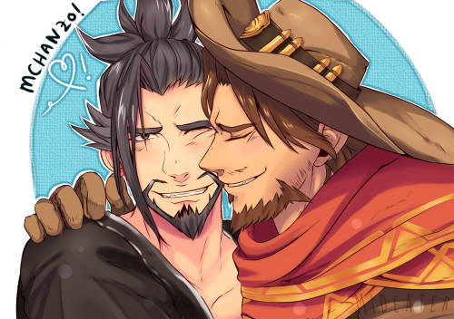 mideater:Commission done for my doggo <3 McHanzo FTWWW! (9OAO)9
