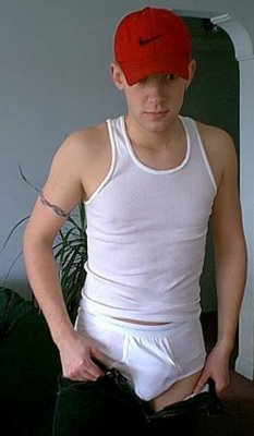 tanktopdude:Wife beater Saturday morning 