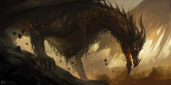 dailydragons:  Forgotten Dragon by Kirk Quilaquil (DeviantArt | facebook | tumblr)