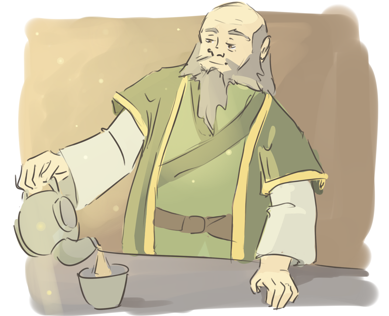pukotort: zukka week day 4 free day uncle iroh is very happy his nephew   