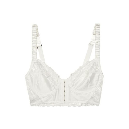 Lonely Ivory Flora Midline Bra ❤ liked on Polyvore (see more ivory bustiers)