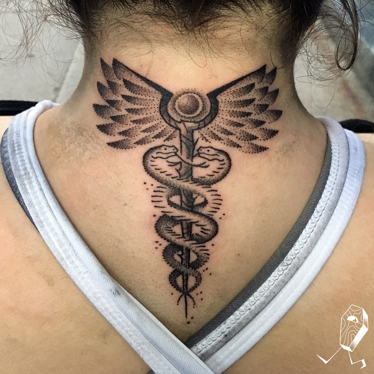 dedleg - I was really happy with how this custom caduceus...
