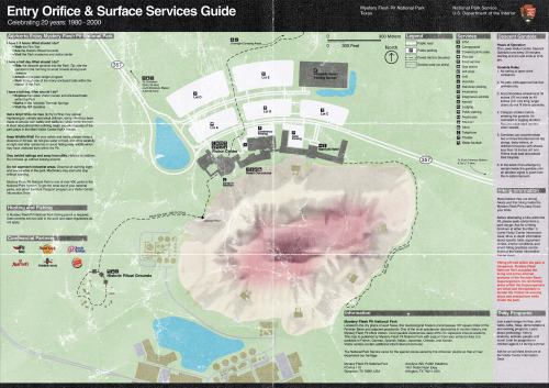 The first Mystery Flesh Pit National Park Trail Map was published in 1981 and was the first mapping 