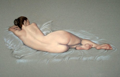 artbeautypaintings:  Olivia sleeping - Victoria Fontaine