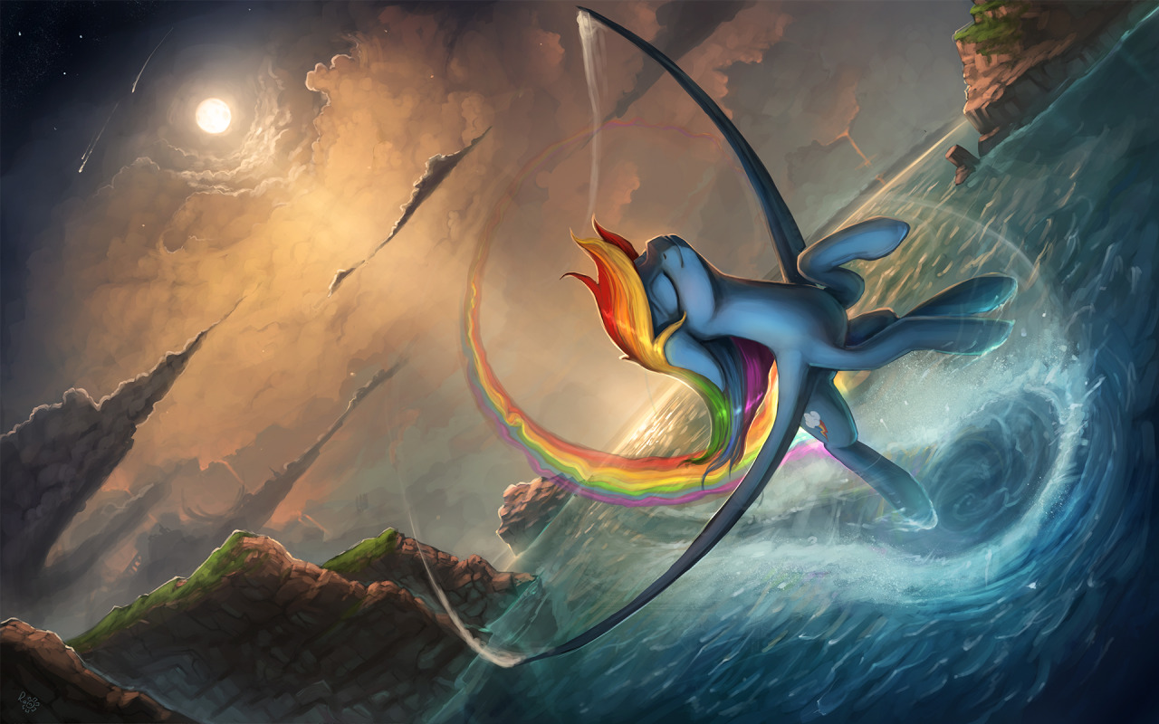 rains-scribbles:Midnight SunSome rainbow dash fun!Not a lot to say about this picture