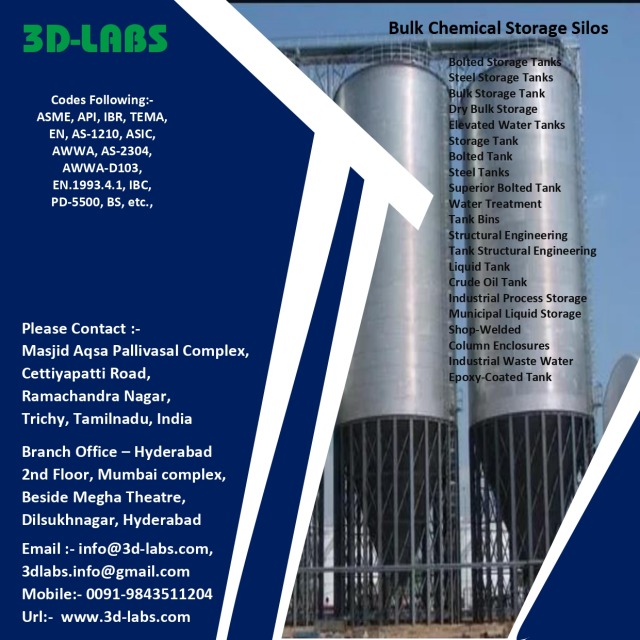 bulk chemical storage silo
