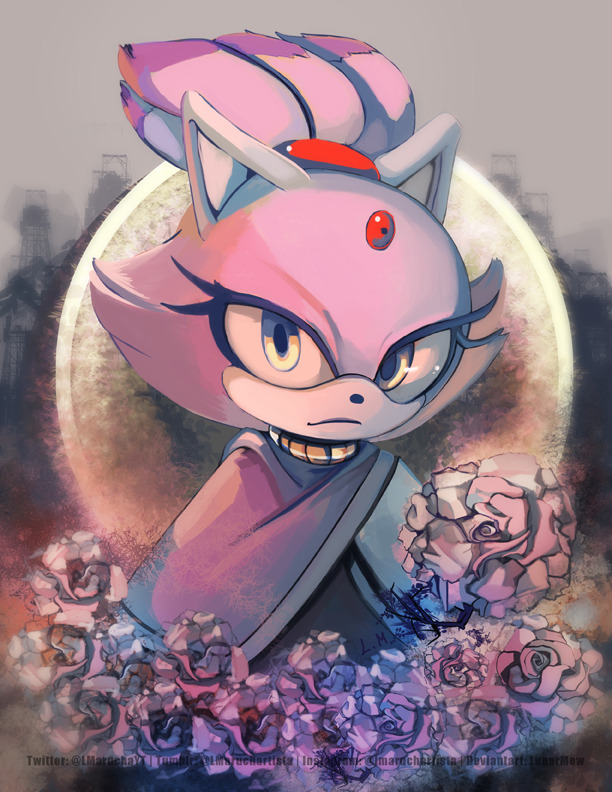 Art and 2D Animation — Blaze The Cat fan art. This one took me a while....