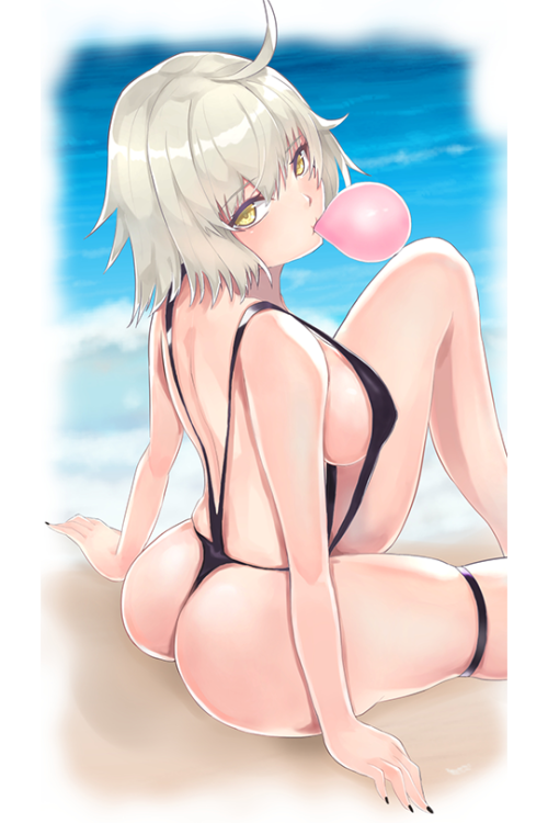 a-titty-ninja: 「ジャンヌ・オルタ 水着」 by 加把勁⭐騎士๑ Permission to reprint was given by the artist ✔.