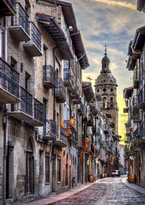 Street In Navarra, SPAIN.