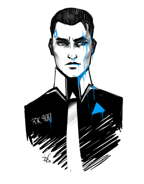 Connor RK 900 . I planned on finishing this, but i never will. So here it is.Bonus BW sketch.