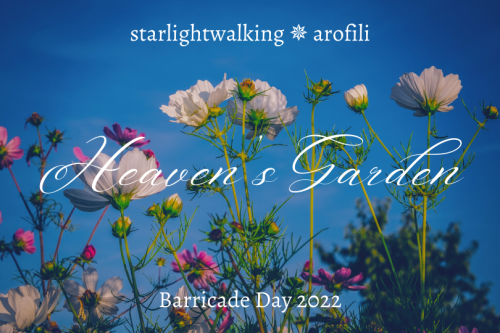 arofili:Heaven’s GardenIn the gardens of heaven, Fauchelevent waits.Happy Barricade Day!! I’m only a