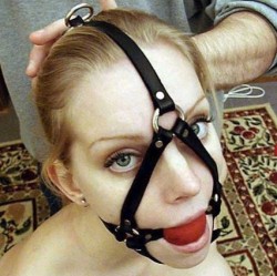 only-ball-gags:  Only Ball Gags All Gagged Bondage Gorgeous Blindfolds &amp; Collars 