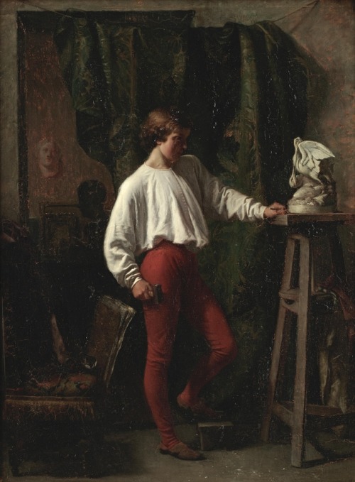 Léon Joseph BillotteThe young sculptor, 1818