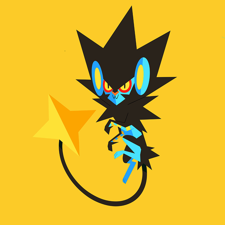 julesdrawz:  I’m trying out Procreate on ipad for the first time. Here’s a Luxray