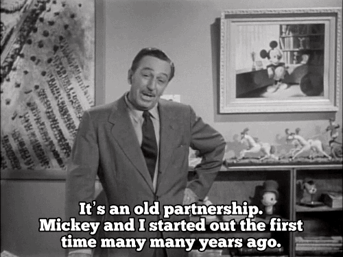 Walt Disney introducing the plans for Disneyland. 