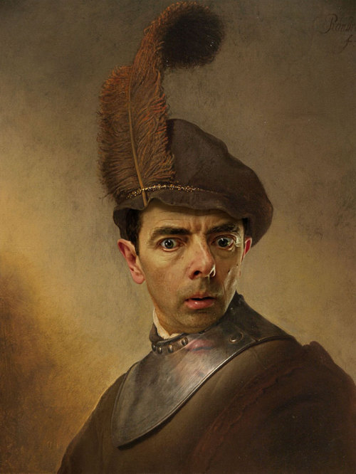 Sex Mr. Bean Inserted Into Famous Portrait Paintings pictures