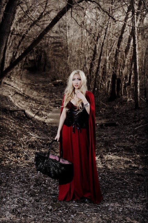 Sneak peek of the first story “Little Red Riding Hood” in my dark fairytale themed photo