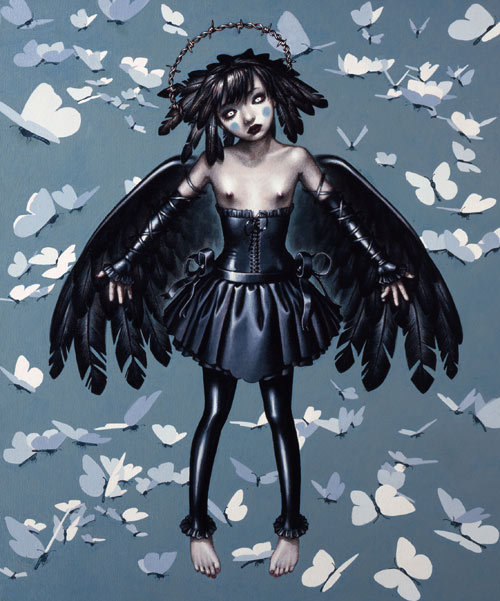 black angel - rubber doll by Trevor Brown