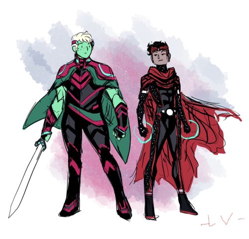 lucianovecchio: Ah, these two…#hulkling #wiccan