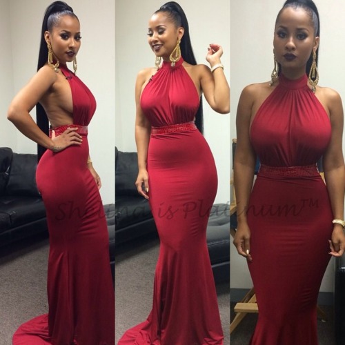 gunsounds:  shelinaisplatinum:  Waka Flocka’s wife Tammy Rivera looking fabulous backstage at the #LAHHATL reunion wearing a dress from her own @TRiveraOnline #PlatinumCertified   bad as hell