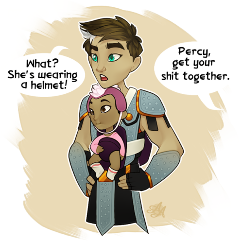 Percy Jackson is the most caring, loving big brother in the world who kind of has a warped sense of 