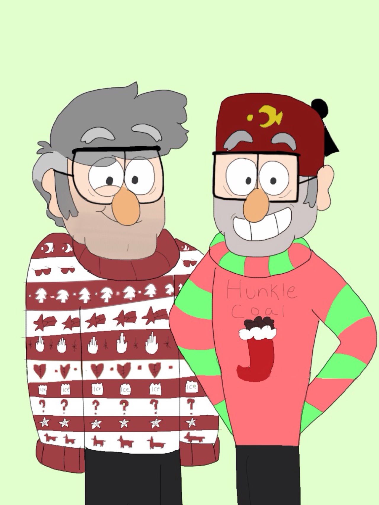 Adorable sweater grunkles :’)