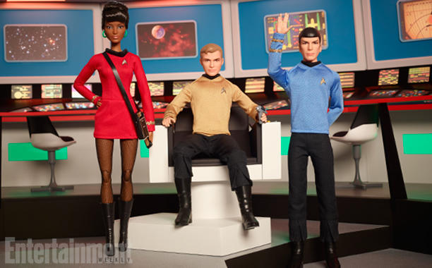 Star Trek meets Barbie: Exclusive first look at Kirk, Spock, and Uhura dolls“The Barbie collaboration is merely one of many ways Trek is being celebrated this year.
”