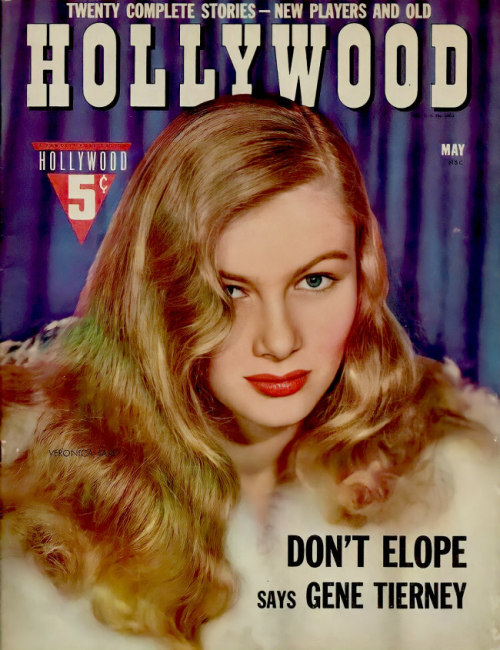 missveronicalakes:Veronica Lake on the cover of Hollywood Magazine in the 1940s. 